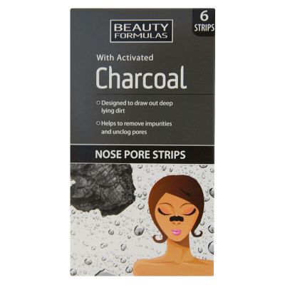 Beauty Formulas Charcoal Nose Pore Strips - 6 stk. 
Næsemaske 