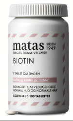 Matas striber Biotin 5 mg 100 tabl.